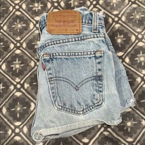 Levi denim shorts